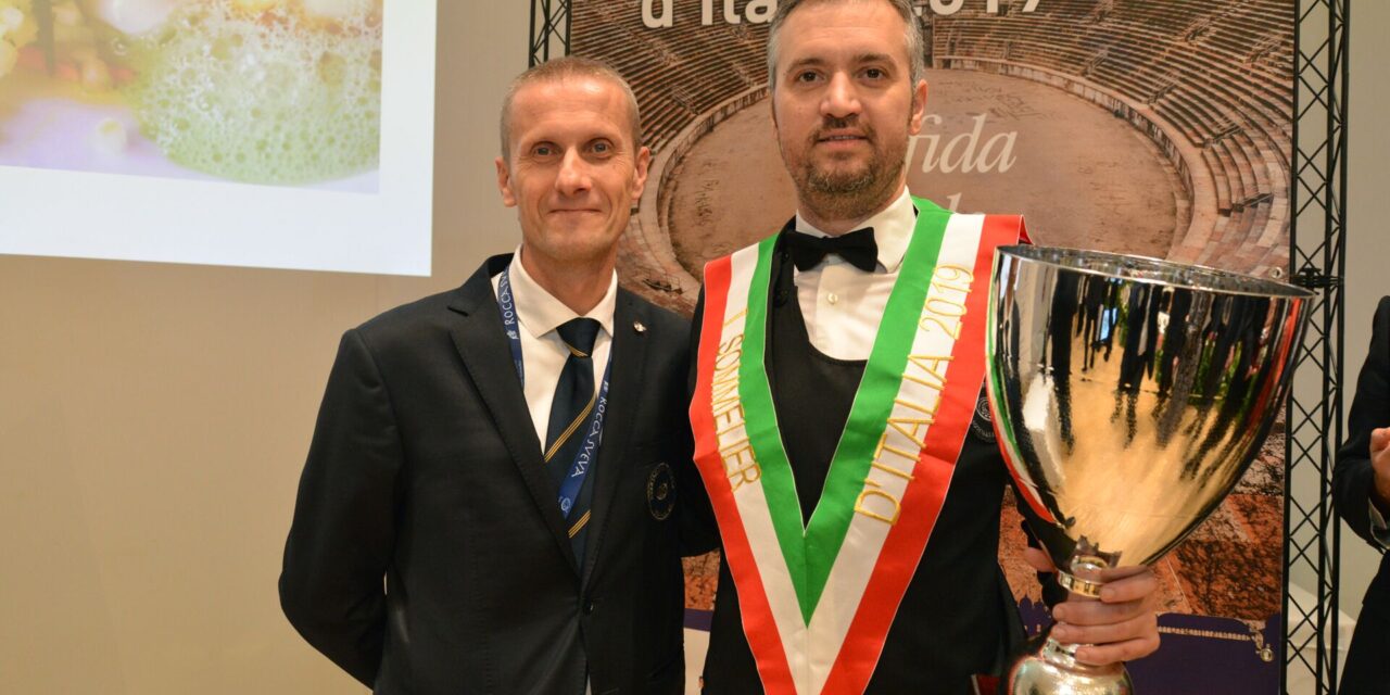 A VERONA VALENTINO TESI MIGLIOR SOMMELIER D’ITALIA PREMIO TRENTODOC