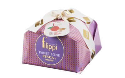 PESCA CANDITA E AMARETTO: IL BINOMIO PERFETTO NEL NUOVO PANETTONE DI PASTICCERIA FILIPPI